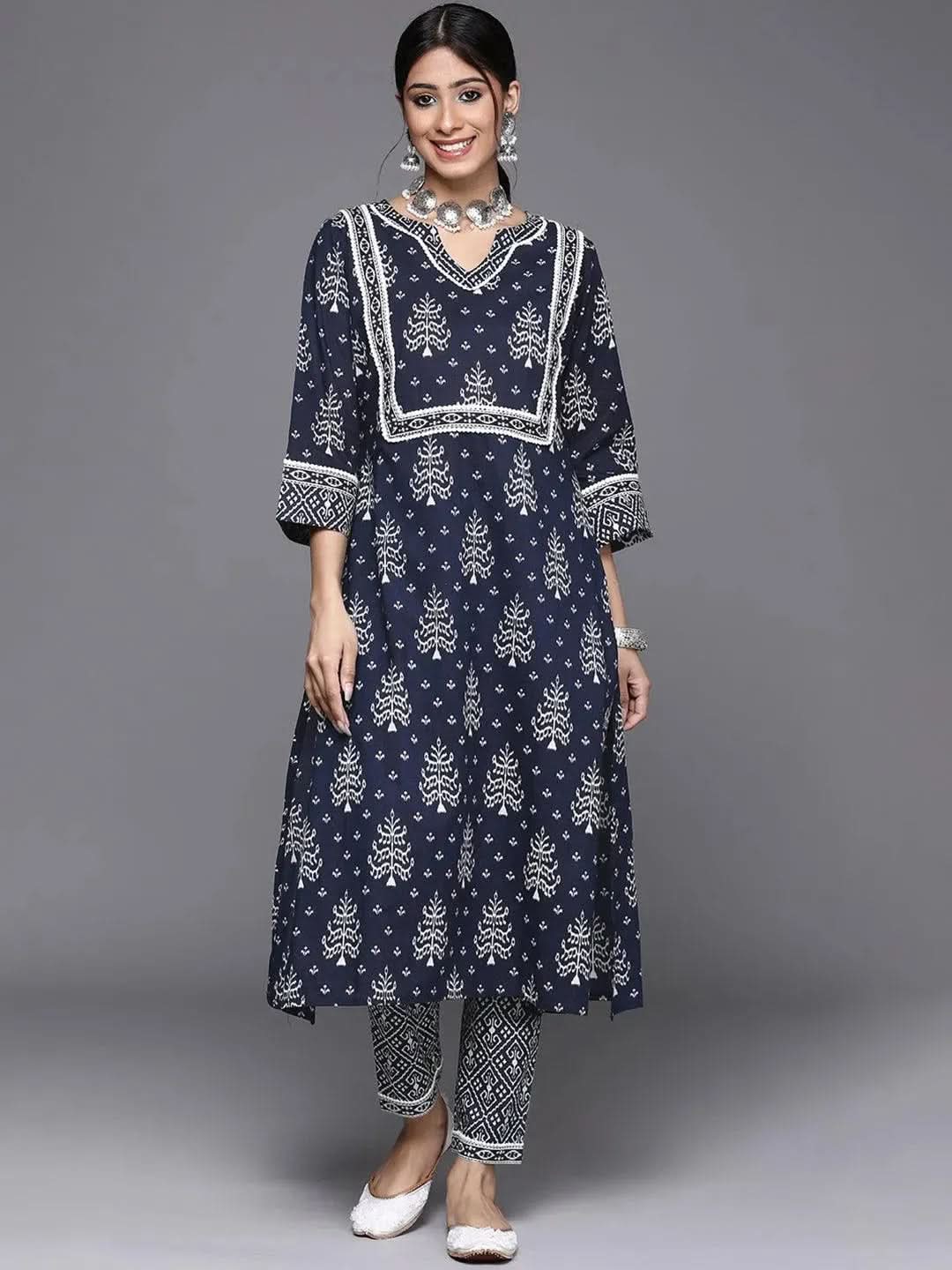 Buy Blue Printed Cotton Kurta - 23276O-XXL | Libas Ethnic Wear Online
Buy Blue Printed Cotton Kurta - 23276O-XXL | Libas Ethnic Wear Online