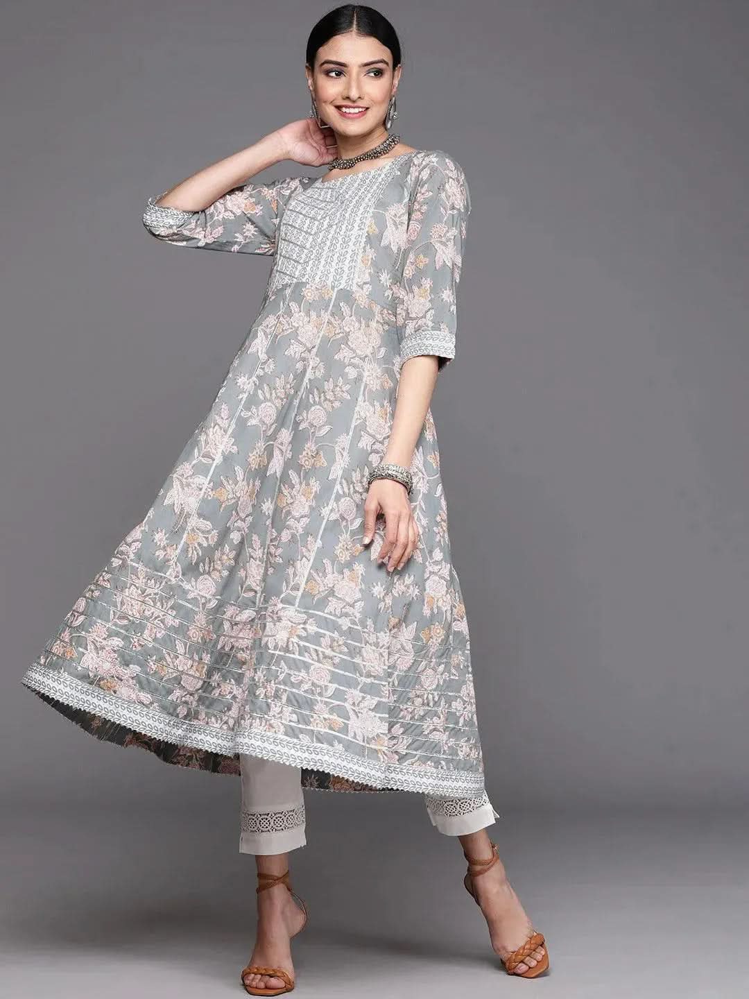 Buy Grey Printed Cotton Kurta - 23373O- | Libas Ethnic Wear Online
Buy Grey Printed Cotton Kurta - 23373O- | Libas Ethnic Wear Online