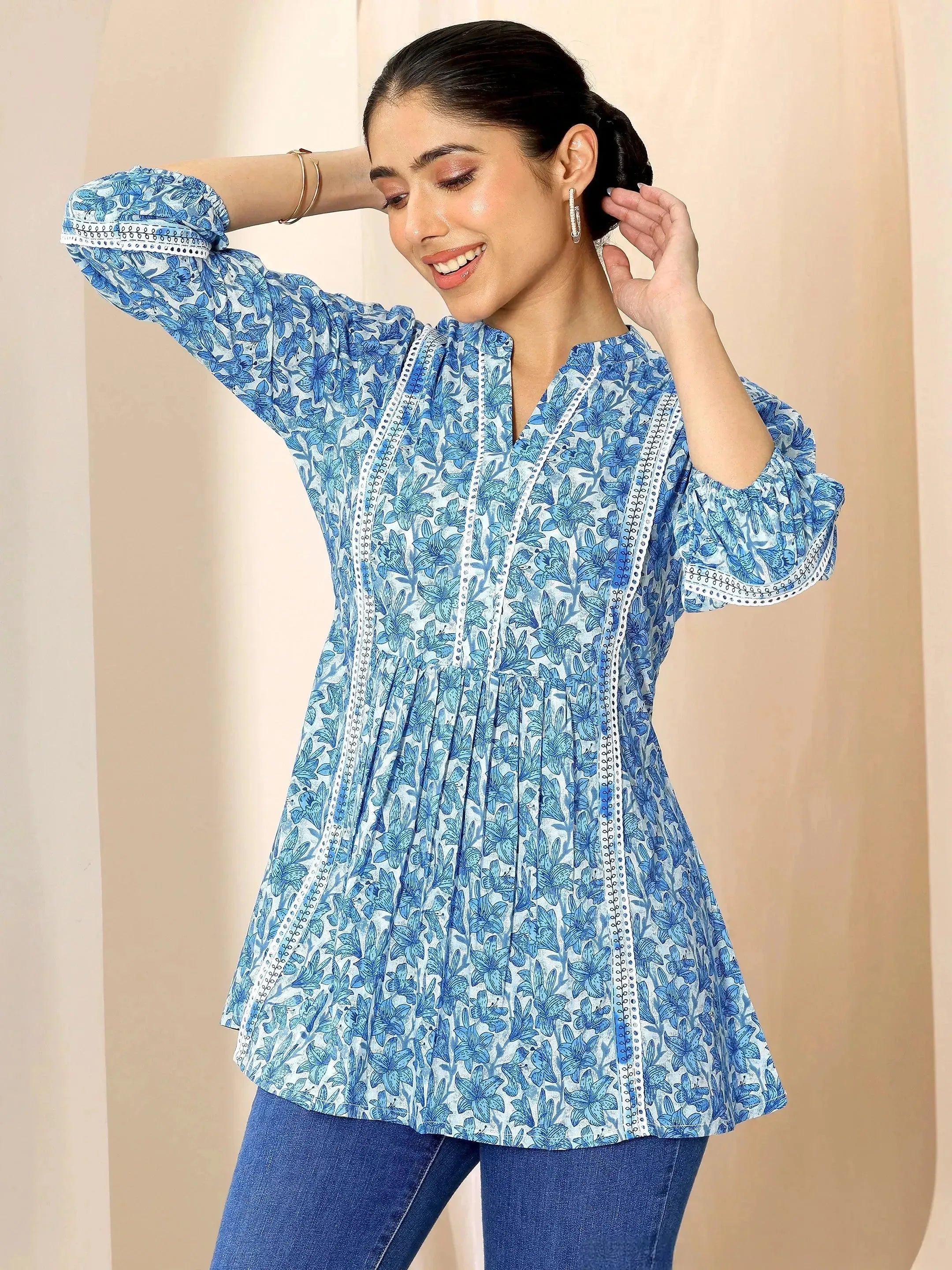 Kurti Flipkart Online Shopping Designer Dresses Buy Indigo Printed