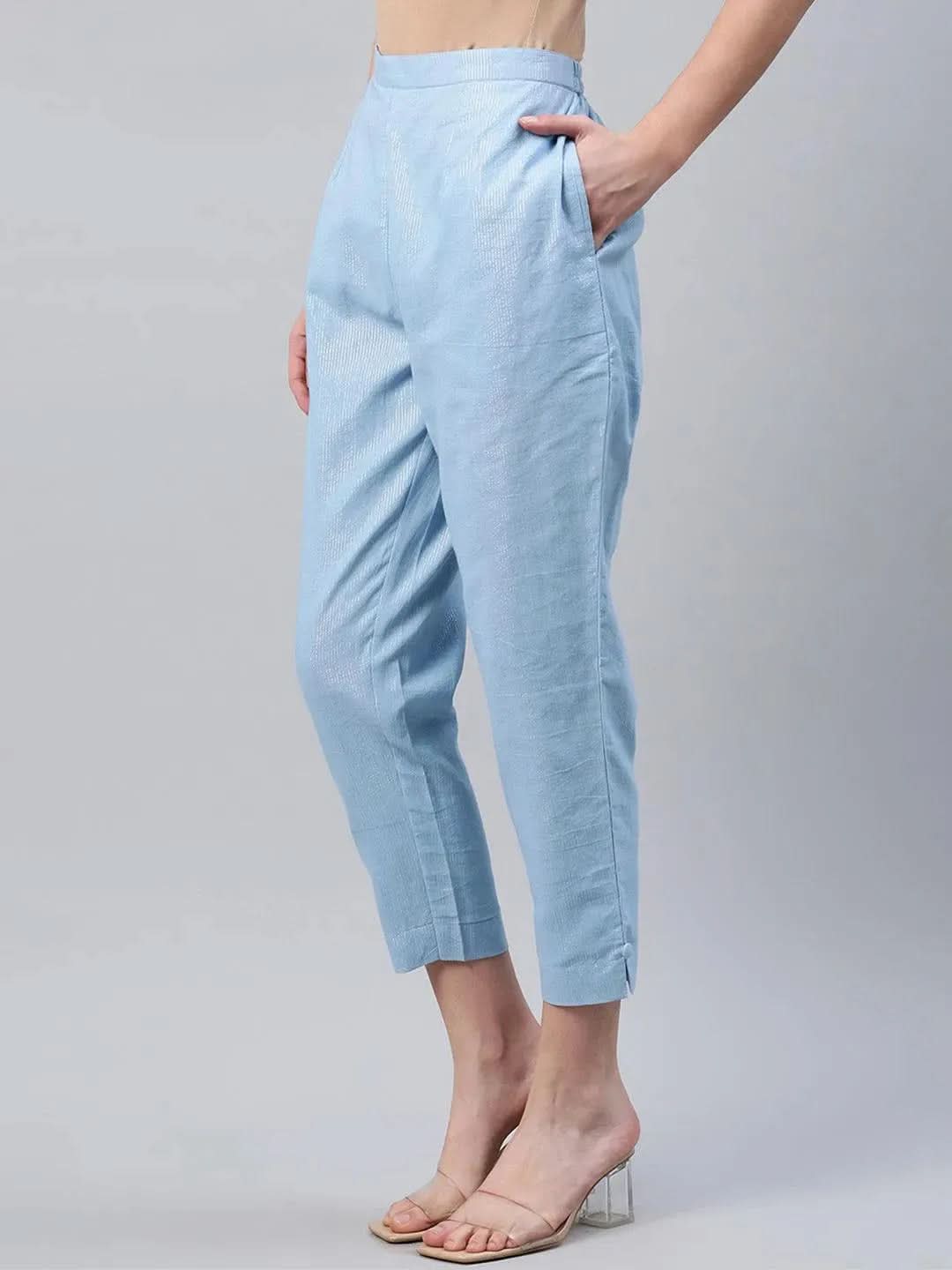 Buy Blue Self Design Cotton Trousers - PL851O-S | Libas Ethnic Wear Online
Buy Blue Self Design Cotton Trousers - PL851O-S | Libas Ethnic Wear Online