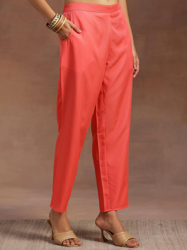 Cream Printed Silk Blend Co-Ords - Libas
