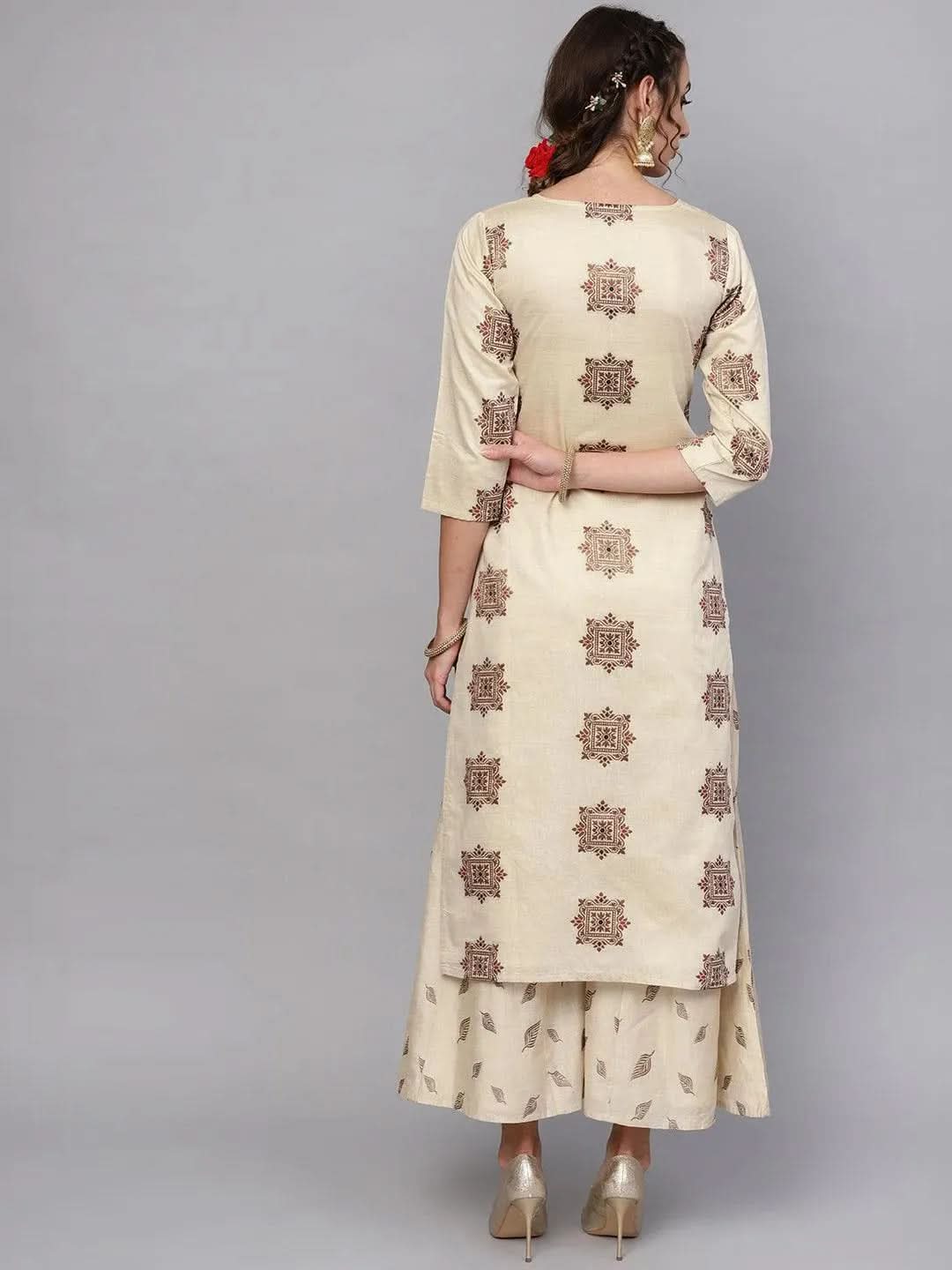 Buy Beige Embroidered Chanderi Kurta Set - 6364MJ-XS | Libas Ethnic Wear Online
Buy Beige Embroidered Chanderi Kurta Set - 6364MJ-XS | Libas Ethnic Wear Online