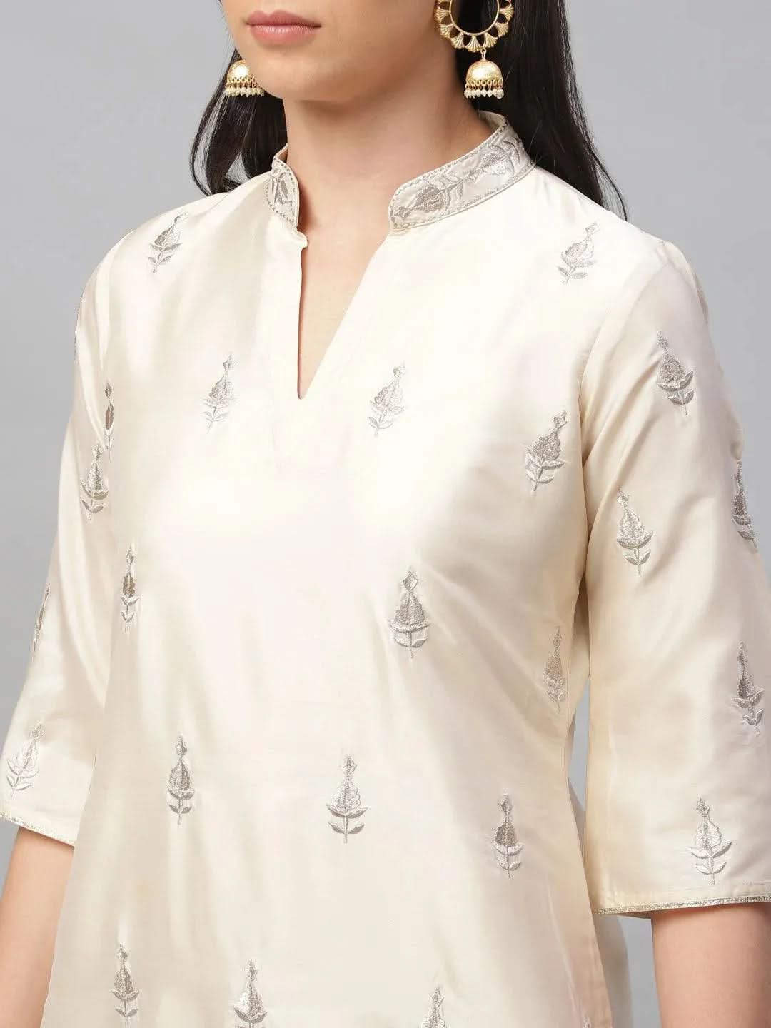 Buy Beige Embroidered Chanderi Kurta Set - 6789O-XS | Libas Ethnic Wear Online
Buy Beige Embroidered Chanderi Kurta Set - 6789O-XS | Libas Ethnic Wear Online