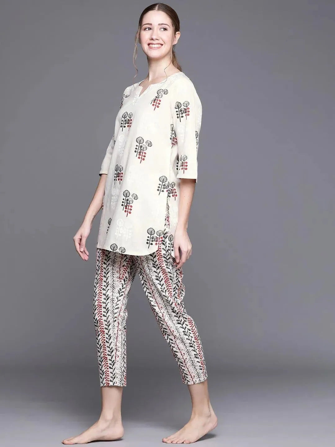 Buy Beige Printed Cotton Night Suit - 50028- | Libas Ethnic Wear Online
Buy Beige Printed Cotton Night Suit - 50028- | Libas Ethnic Wear Online