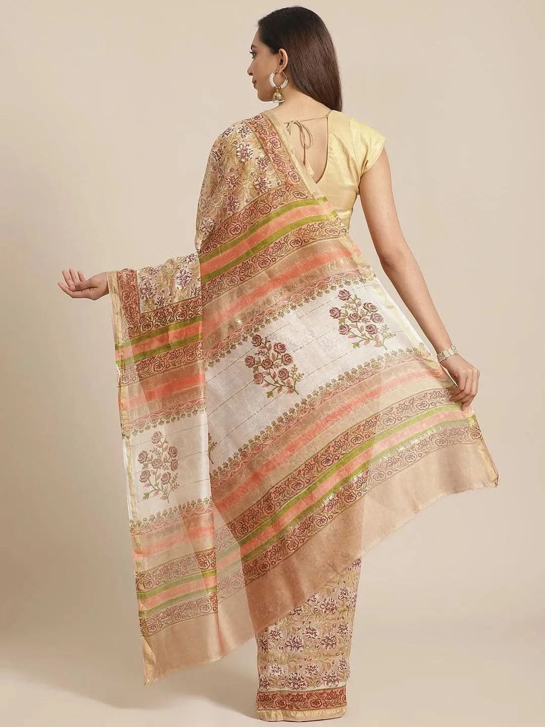Beige Printed Cotton Silk Saree
Beige Printed Cotton Silk Saree