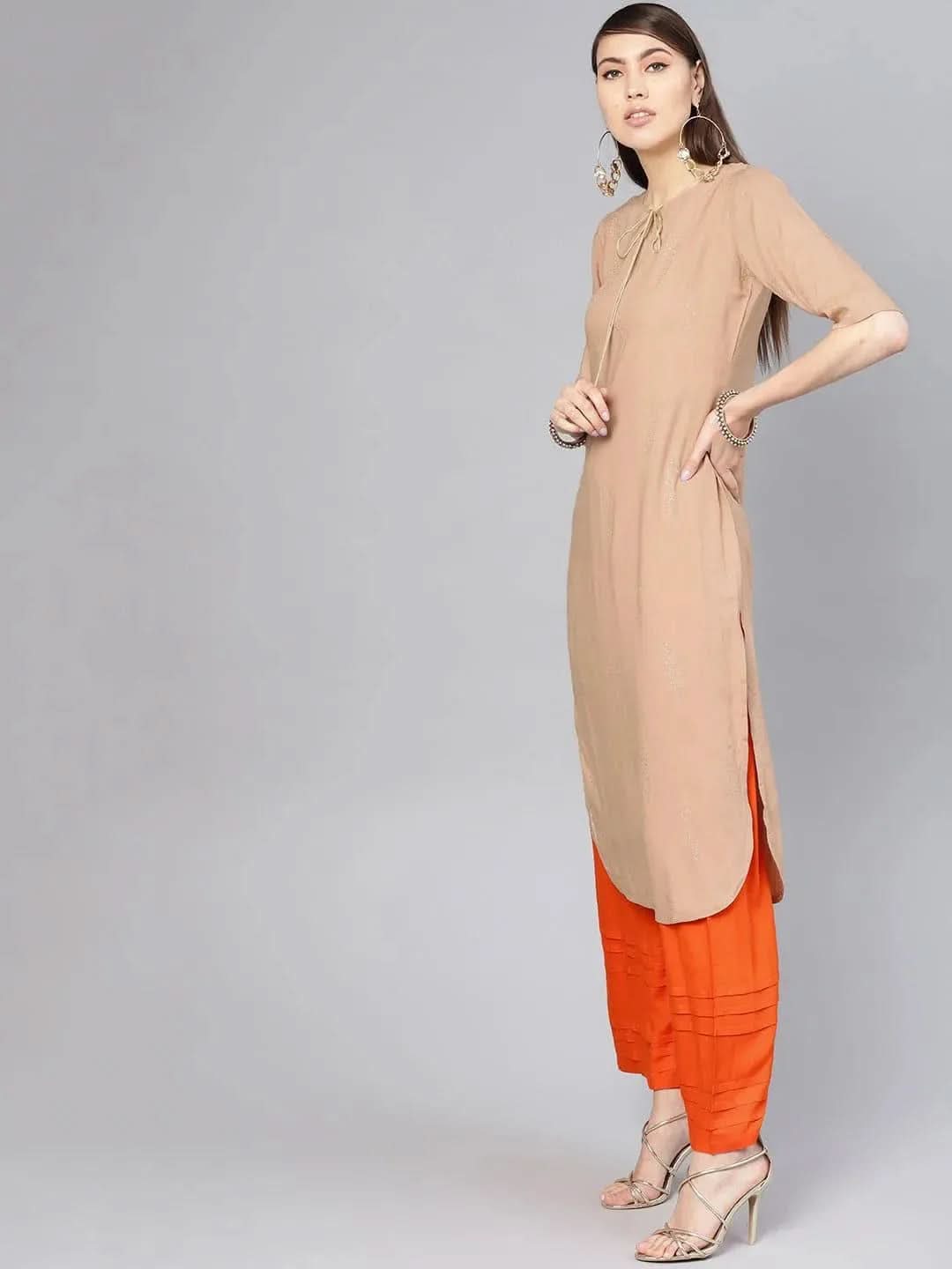 Buy Beige Printed Rayon Kurta Set - 6509F- | Libas Ethnic Wear Online
Buy Beige Printed Rayon Kurta Set - 6509F- | Libas Ethnic Wear Online