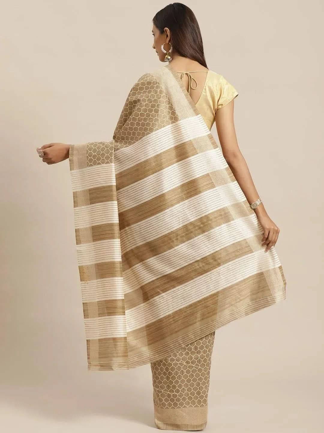 Beige Printed Silk Saree
Beige Printed Silk Saree