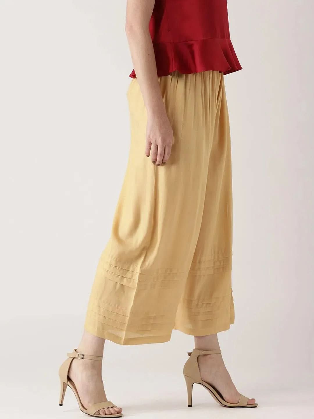 Buy Beige Solid Rayon Palazzos - PL458-XL | Libas Ethnic Wear Online
Buy Beige Solid Rayon Palazzos - PL458-XL | Libas Ethnic Wear Online