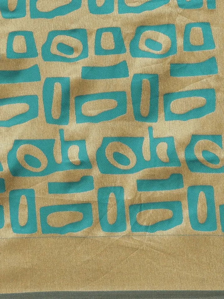 Beige Woven Design Brocade Saree - Libas