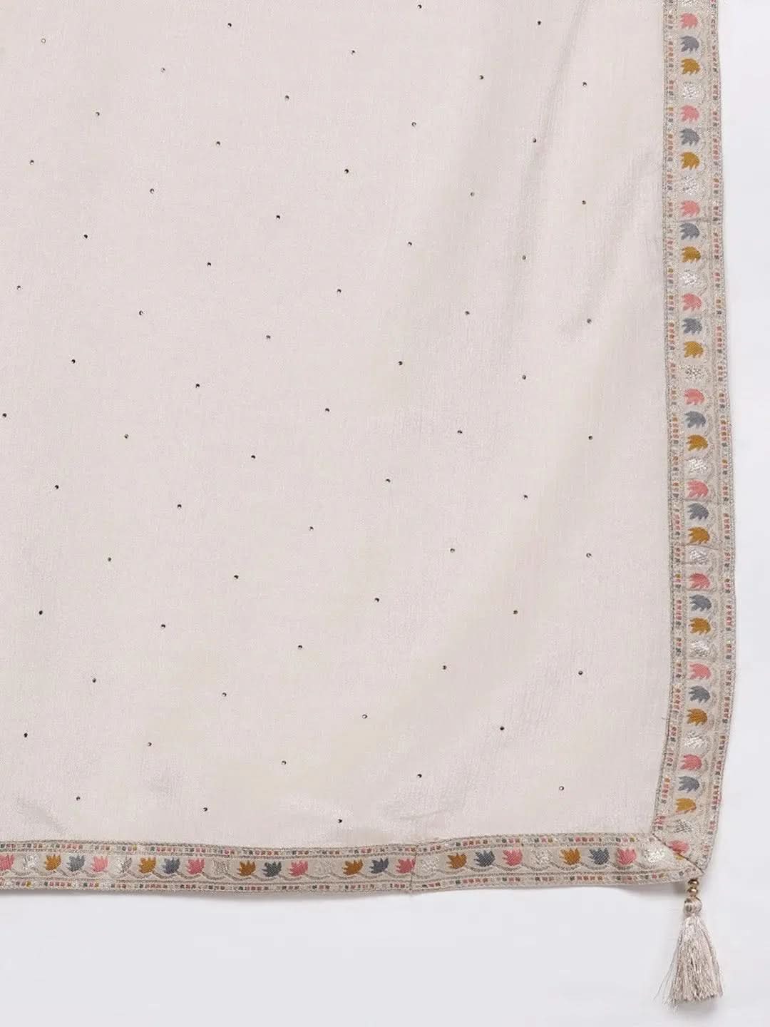 Buy Beige Woven Design Silk Suit Set - 33338O-XS | Libas Ethnic Wear Online 
Buy Beige Woven Design Silk Suit Set - 33338O-XS | Libas Ethnic Wear Online