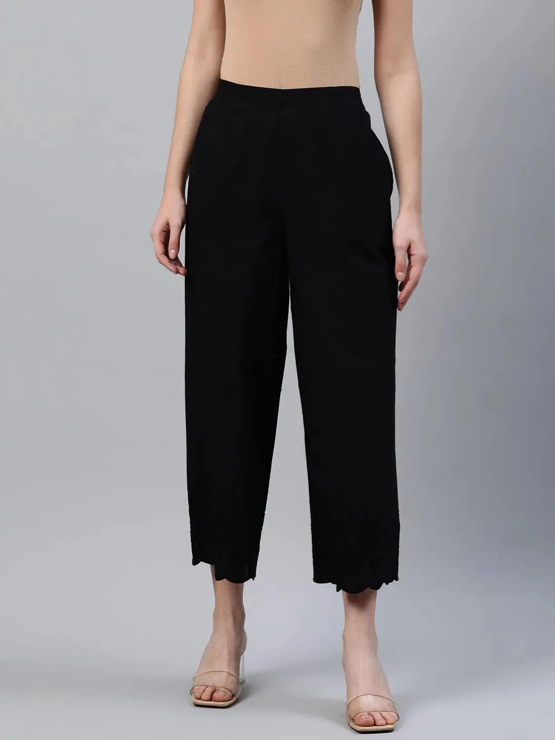 Buy Black Embroidered Cotton Palazzos - PL843O- | Libas Ethnic Wear Online
Buy Black Embroidered Cotton Palazzos - PL843O- | Libas Ethnic Wear Online