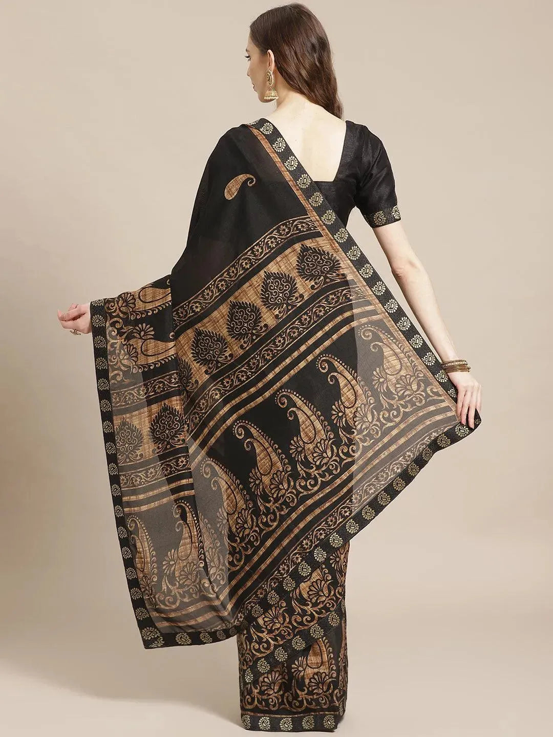 Black Printed Chiffon Saree
Black Printed Chiffon Saree
