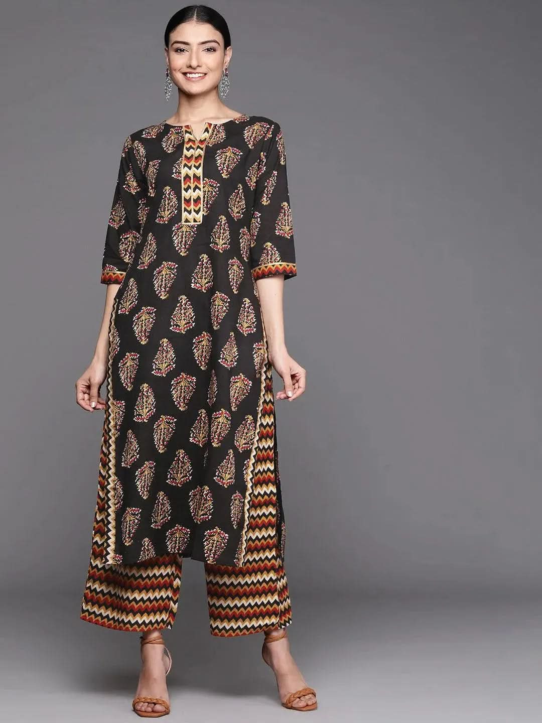 Buy Black Printed Cotton Kurta - 23381O-XXL | Libas Ethnic Wear Online
Buy Black Printed Cotton Kurta - 23381O-XXL | Libas Ethnic Wear Online