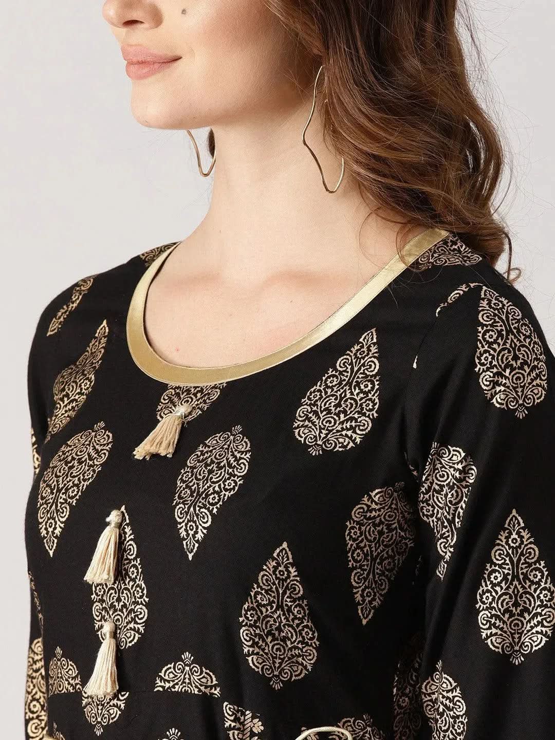 Black Printed Cotton Kurta
Black Printed Cotton Kurta