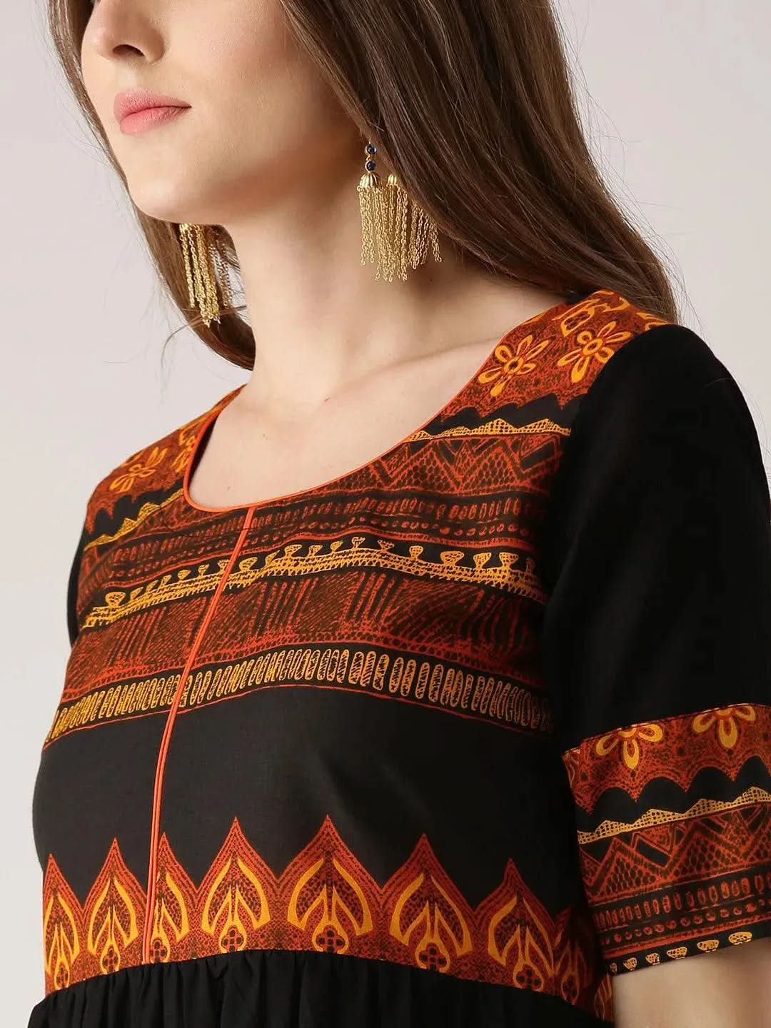 Black Printed Cotton Kurta
Black Printed Cotton Kurta