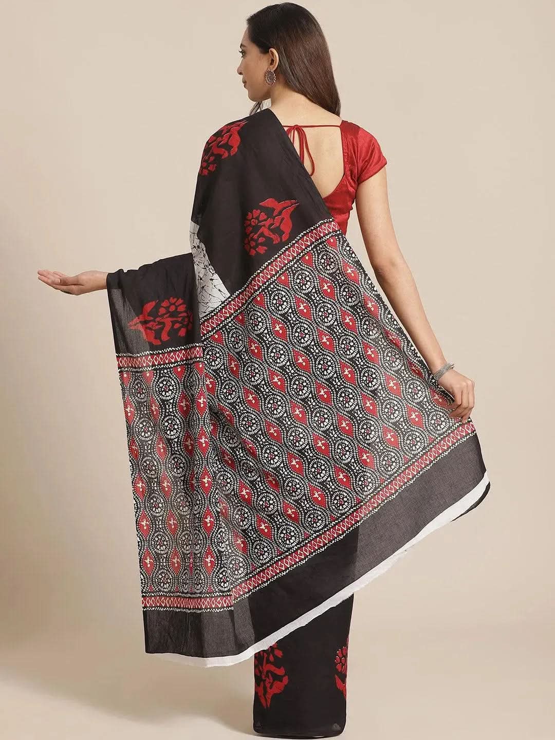 Black Printed Cotton Saree
Black Printed Cotton Saree