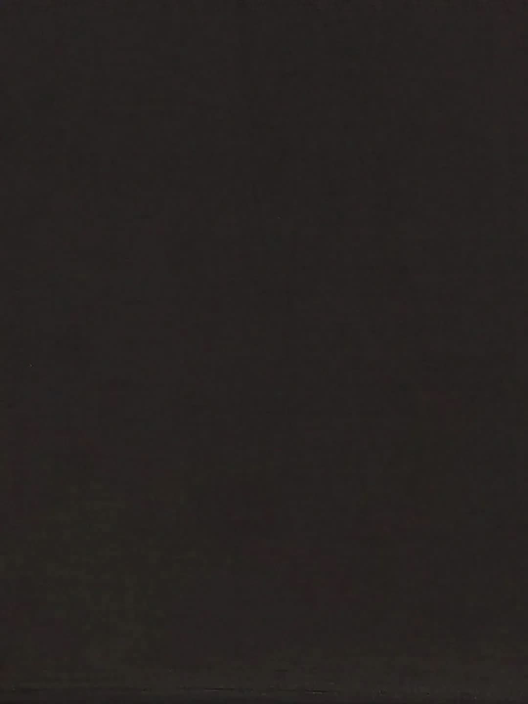 Black Printed Cotton Saree - Libas