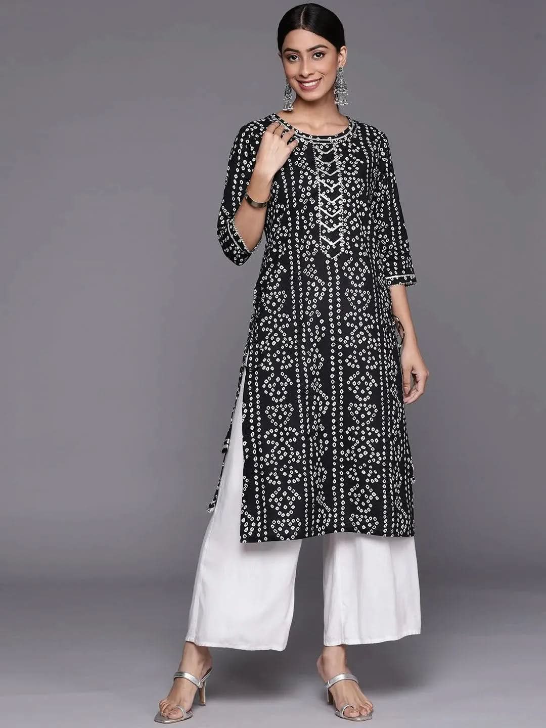 Black Printed Cotton Straight Kurta
Black Printed Cotton Straight Kurta