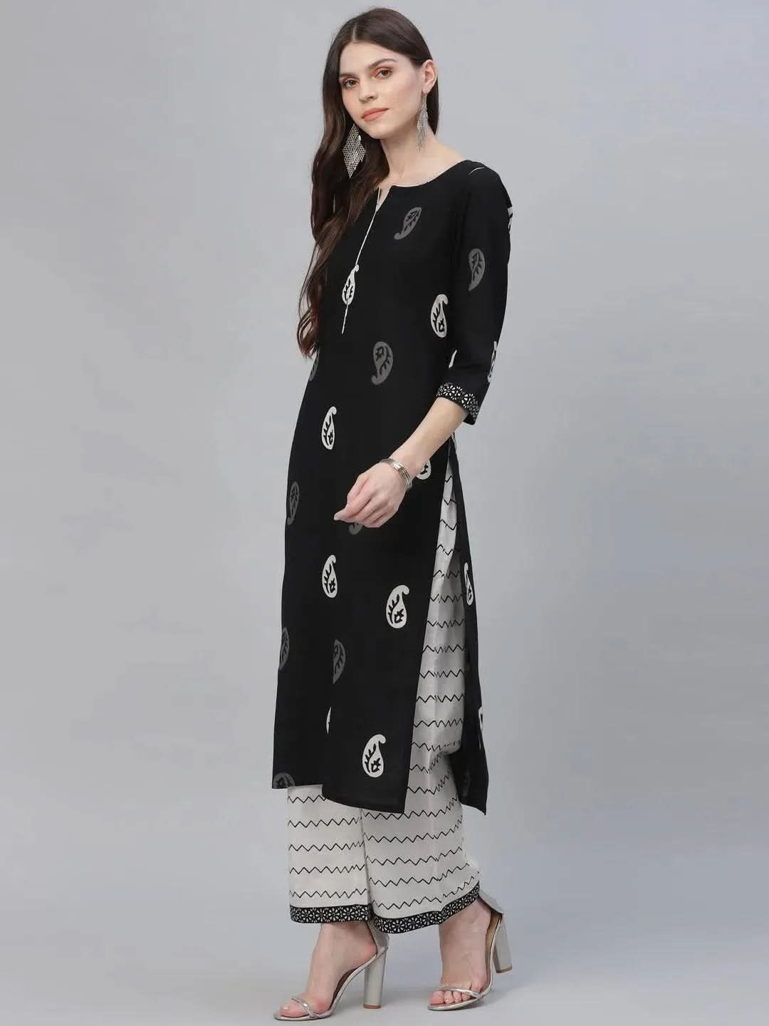 Buy Black Printed Cotton Suit Set - 6798- | Libas Ethnic Wear Online
Buy Black Printed Cotton Suit Set - 6798- | Libas Ethnic Wear Online