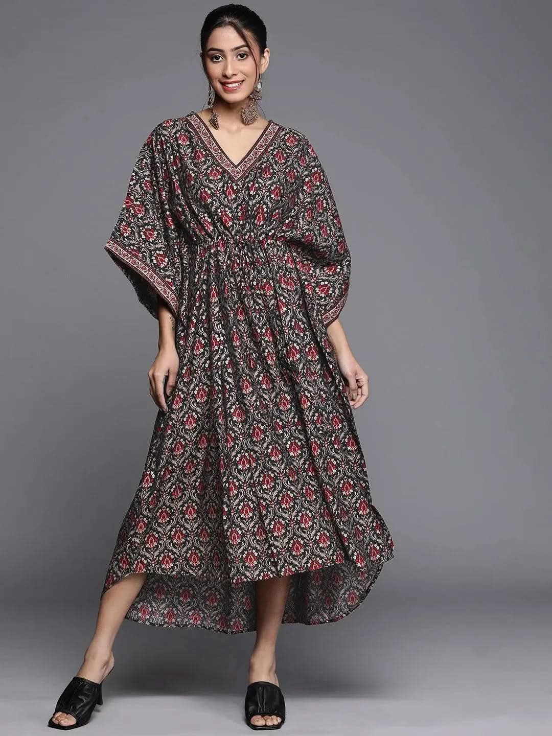 Black Printed Kaftan Dress
Black Printed Kaftan Dress