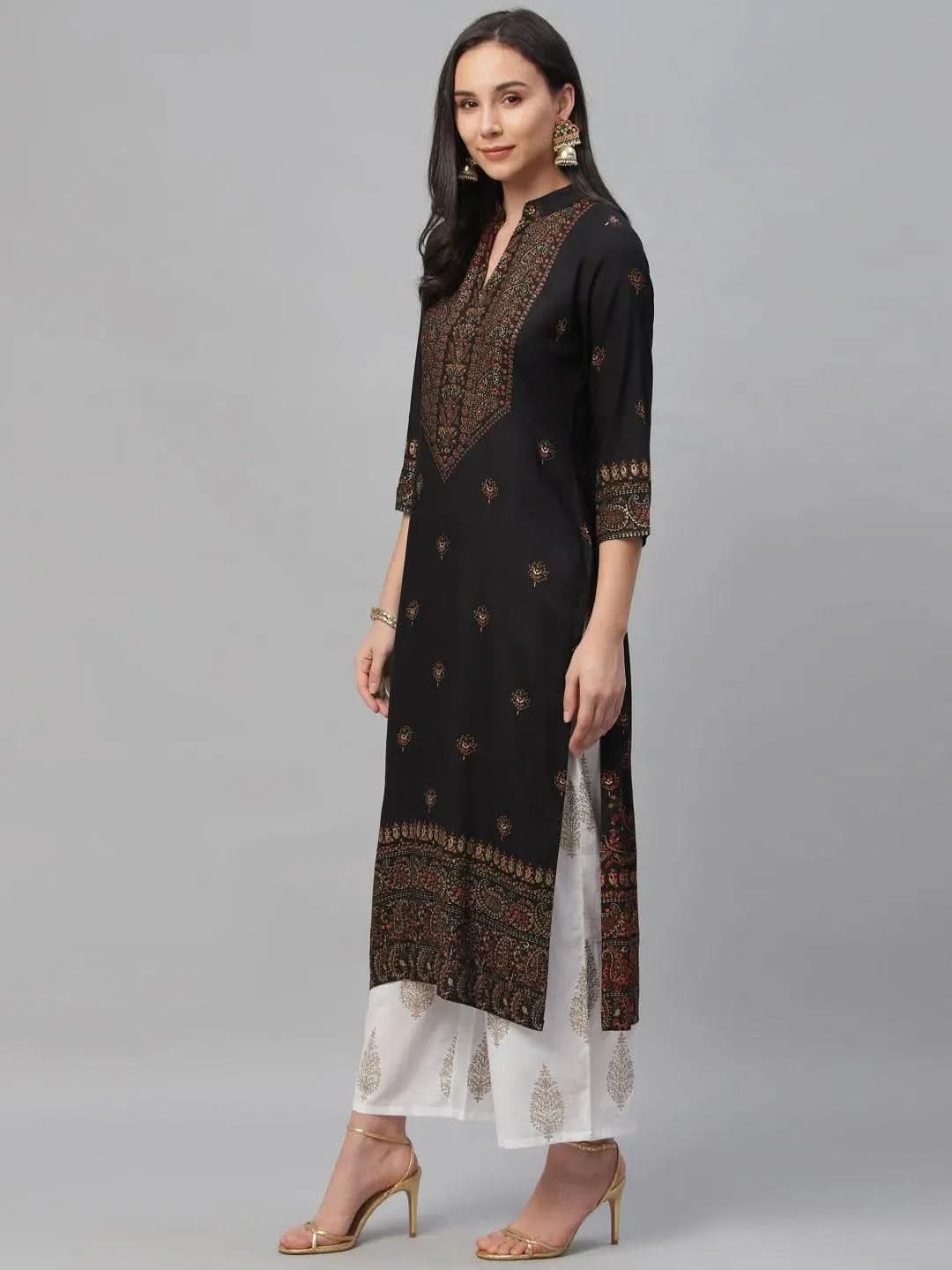 Black Printed Rayon Kurta
Black Printed Rayon Kurta
