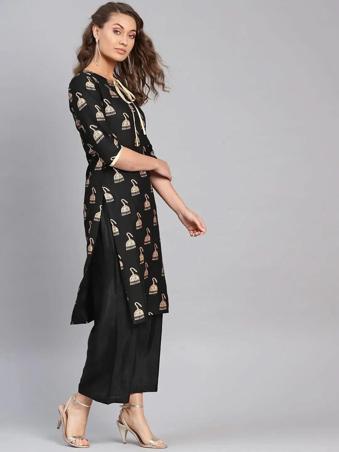 Black Printed Rayon Kurta
Black Printed Rayon Kurta