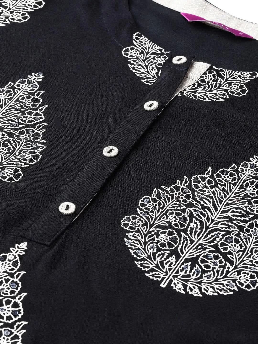 Black Printed Rayon Kurta
Black Printed Rayon Kurta