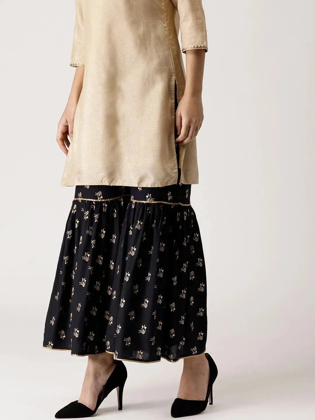 Buy Black Printed Rayon Sharara Pants- PL524- | Libas Ethnic Wear Online
Buy Black Printed Rayon Sharara Pants- PL524- | Libas Ethnic Wear Online