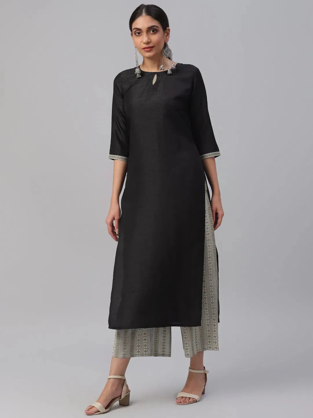 Buy Black Solid Cotton Suit Set - 6856- | Libas Ethnic Wear Online
Buy Black Solid Cotton Suit Set - 6856- | Libas Ethnic Wear Online