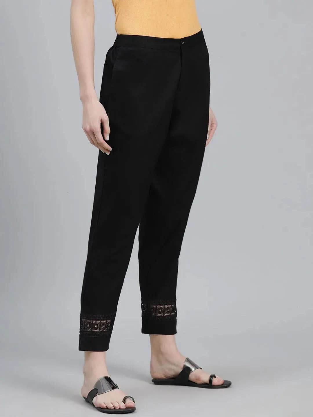 Buy Black Solid Cotton Trousers - PL810-S | Libas Ethnic Wear Online
Buy Black Solid Cotton Trousers - PL810-S | Libas Ethnic Wear Online