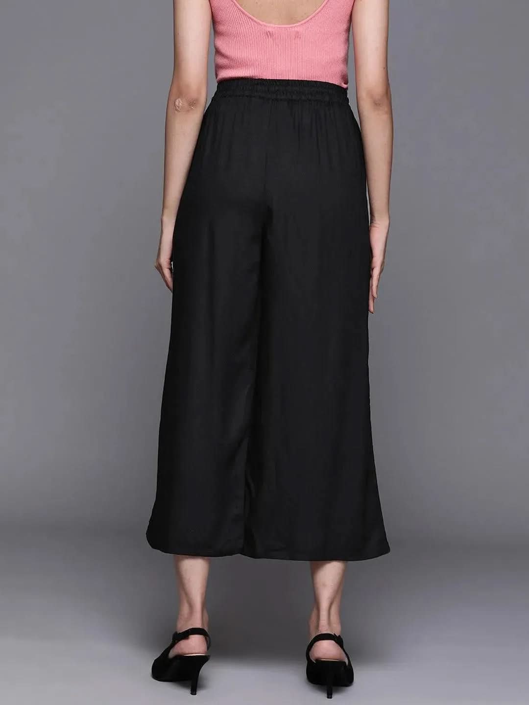 Buy Black Solid Rayon Palazzos - PL912O-S | Libas Ethnic Wear Online
Buy Black Solid Rayon Palazzos - PL912O-S | Libas Ethnic Wear Online
