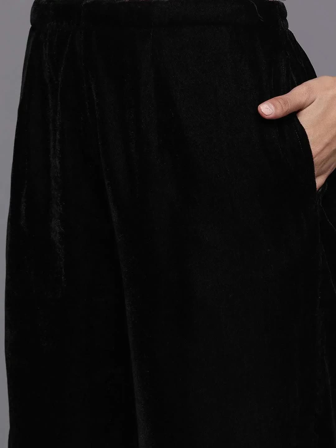 Buy Black Solid Velvet Suit Set - 20379O-XXL | Libas Ethnic Wear Online
Buy Black Solid Velvet Suit Set - 20379O-XXL | Libas Ethnic Wear Online