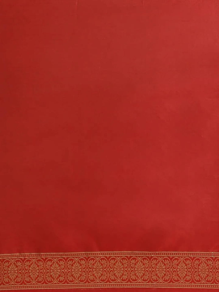 Black Woven Design Silk Saree - Libas