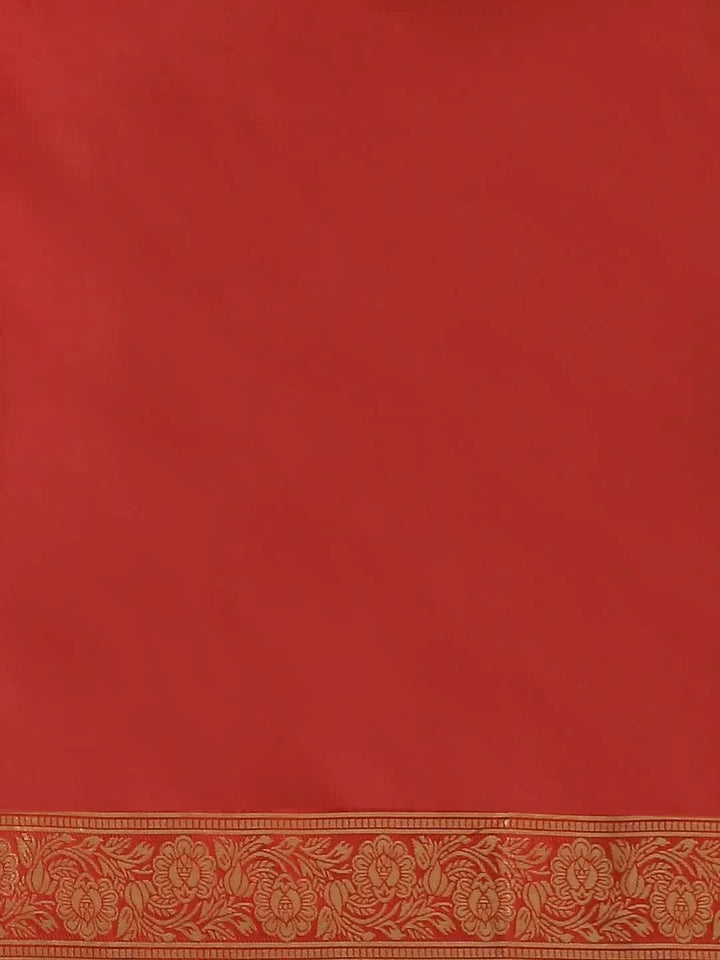 Black Woven Design Silk Saree - Libas