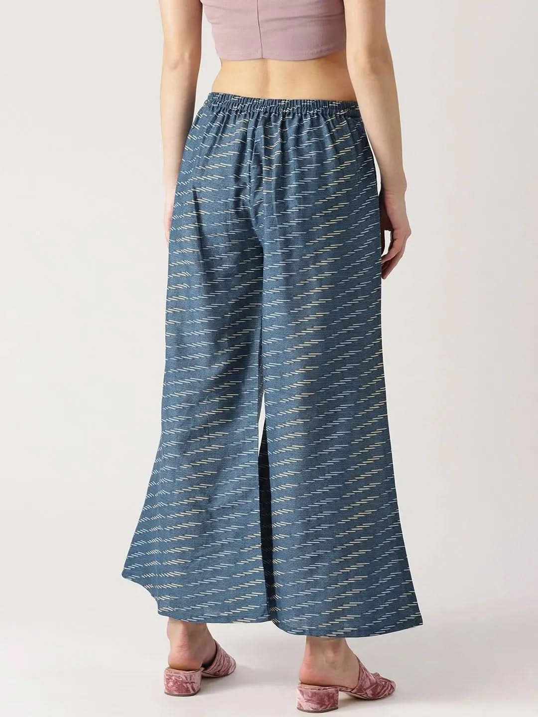 Buy Blue Abstract Cotton Palazzos - PL297-XL | Libas Ethnic Wear Online
Buy Blue Abstract Cotton Palazzos - PL297-XL | Libas Ethnic Wear Online