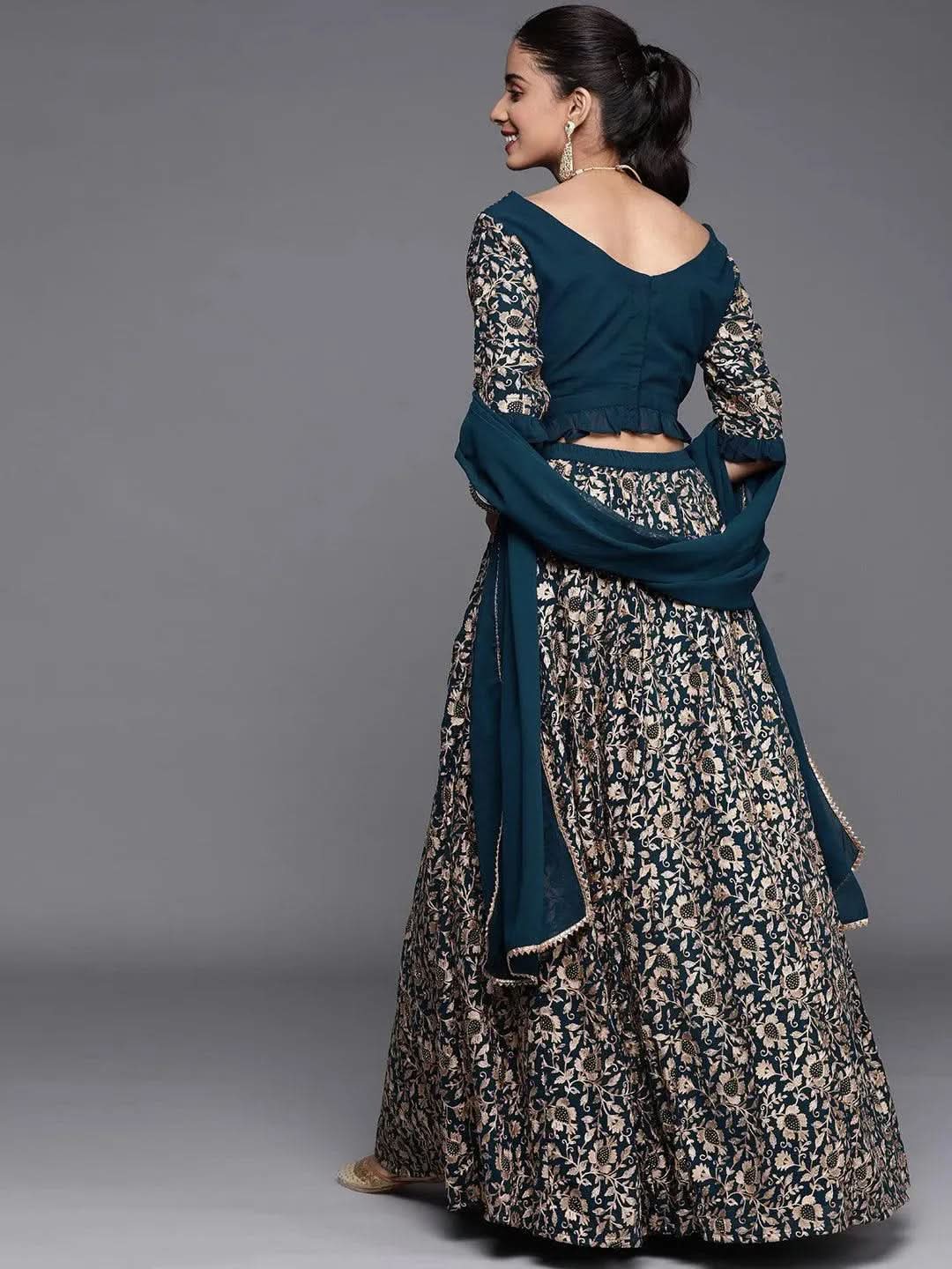 Buy Blue Embroidered Georgette Lehenga Set - 20133O-XS | Libas Ethnic Wear Online
Buy Blue Embroidered Georgette Lehenga Set - 20133O-XS | Libas Ethnic Wear Online