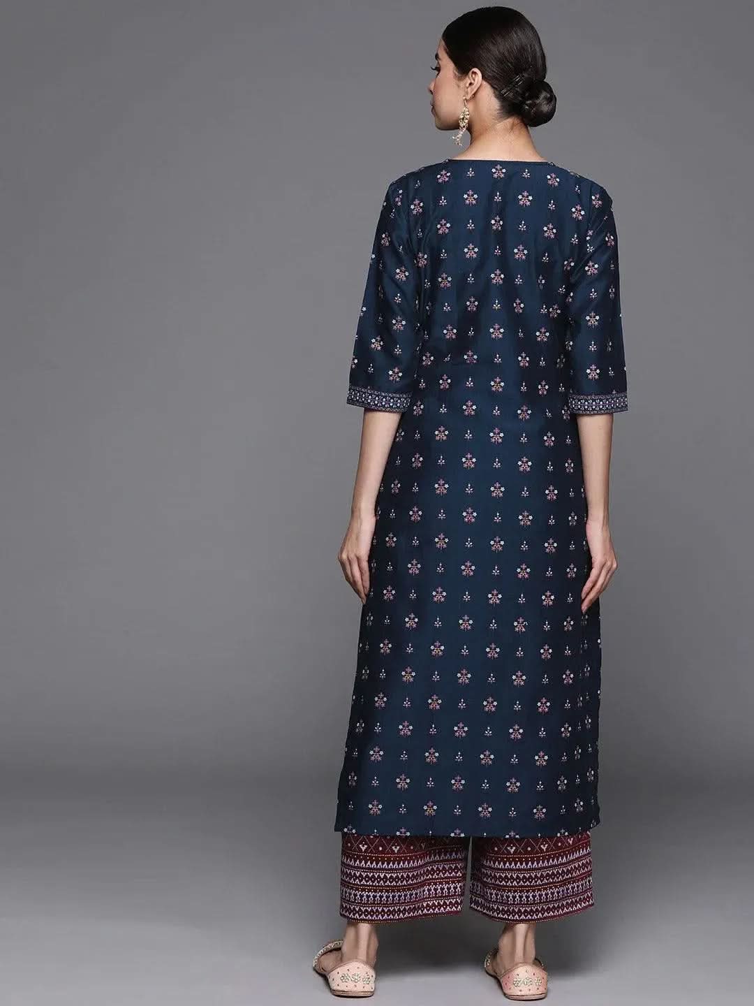 Buy Blue Printed Chanderi Silk Kurta - 22044O-XS | Libas Ethnic Wear Online
Buy Blue Printed Chanderi Silk Kurta - 22044O-XS | Libas Ethnic Wear Online