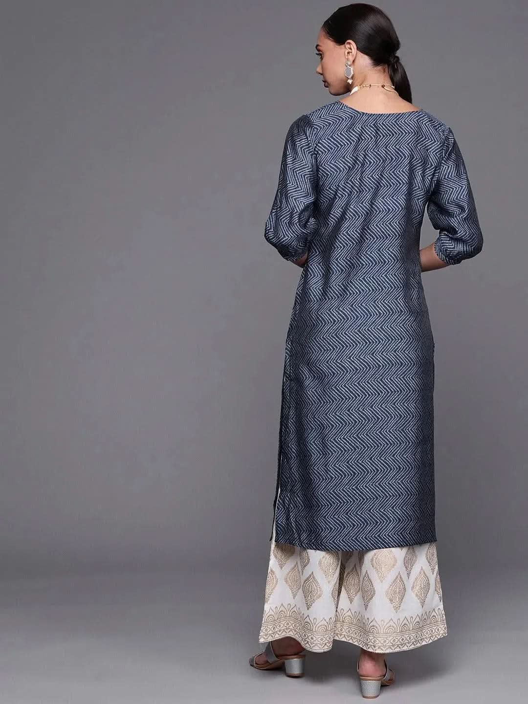 Buy Blue Printed Chanderi Silk Kurta - 23172O-XS | Libas Ethnic Wear Online
Buy Blue Printed Chanderi Silk Kurta - 23172O-XS | Libas Ethnic Wear Online