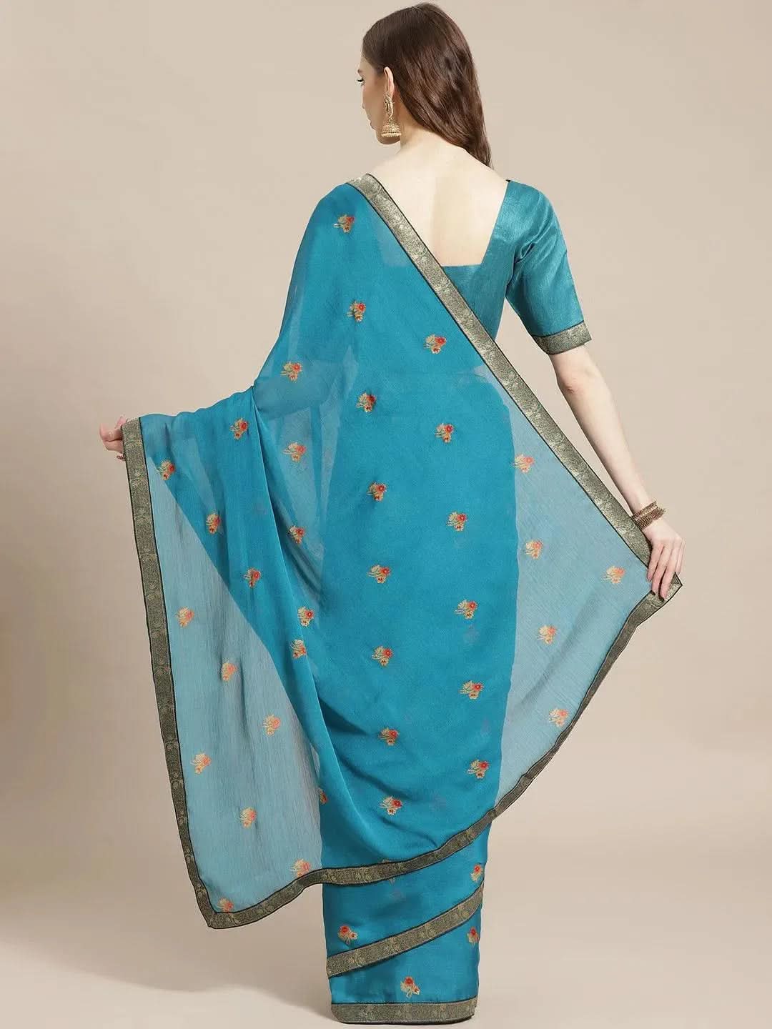 Buy Blue Printed Chiffon Saree - 14071 | Libas Ethnic Wear Online
Buy Blue Printed Chiffon Saree - 14071 | Libas Ethnic Wear Online