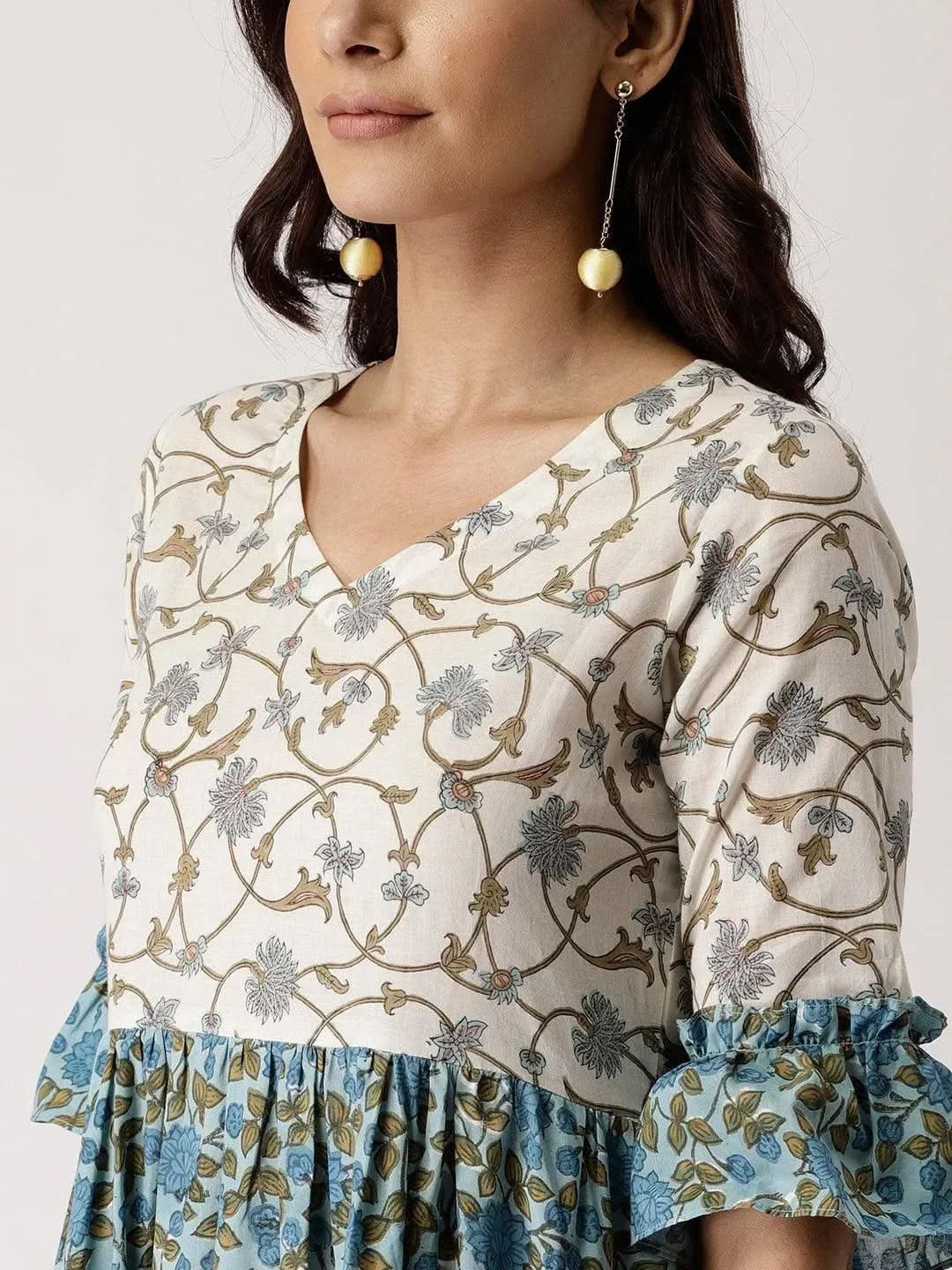 Blue Printed Cotton Dress
Blue Printed Cotton Dress