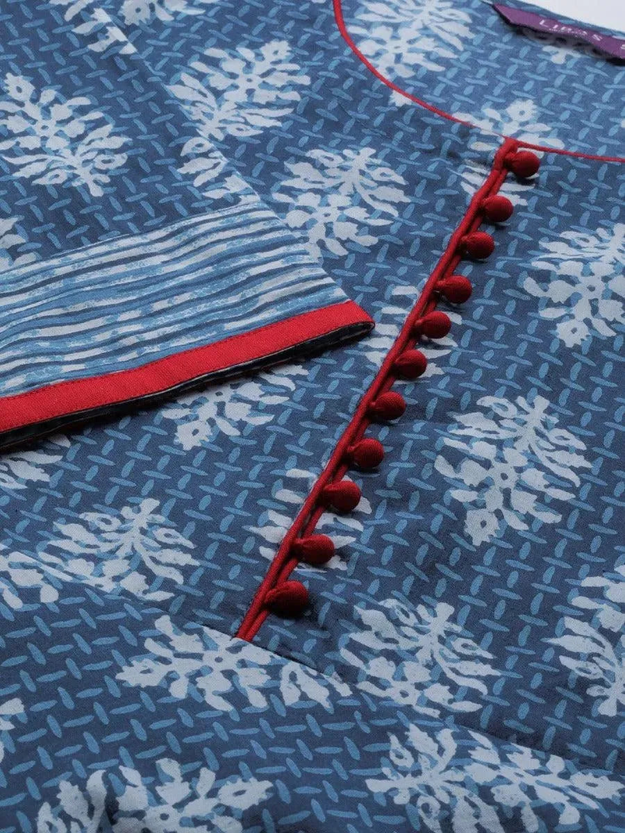 Blue Printed Cotton Dress
Blue Printed Cotton Dress