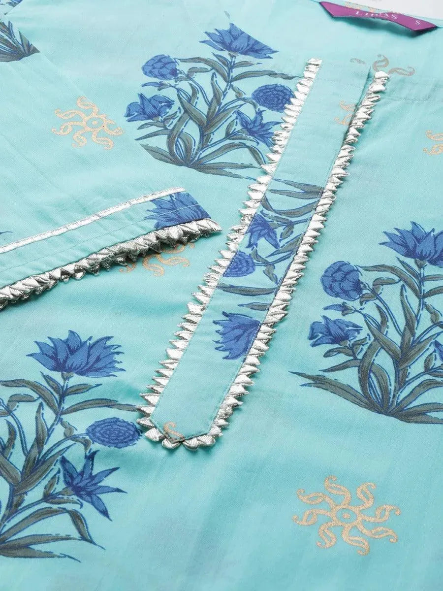 Blue Printed Cotton Kurta
Blue Printed Cotton Kurta