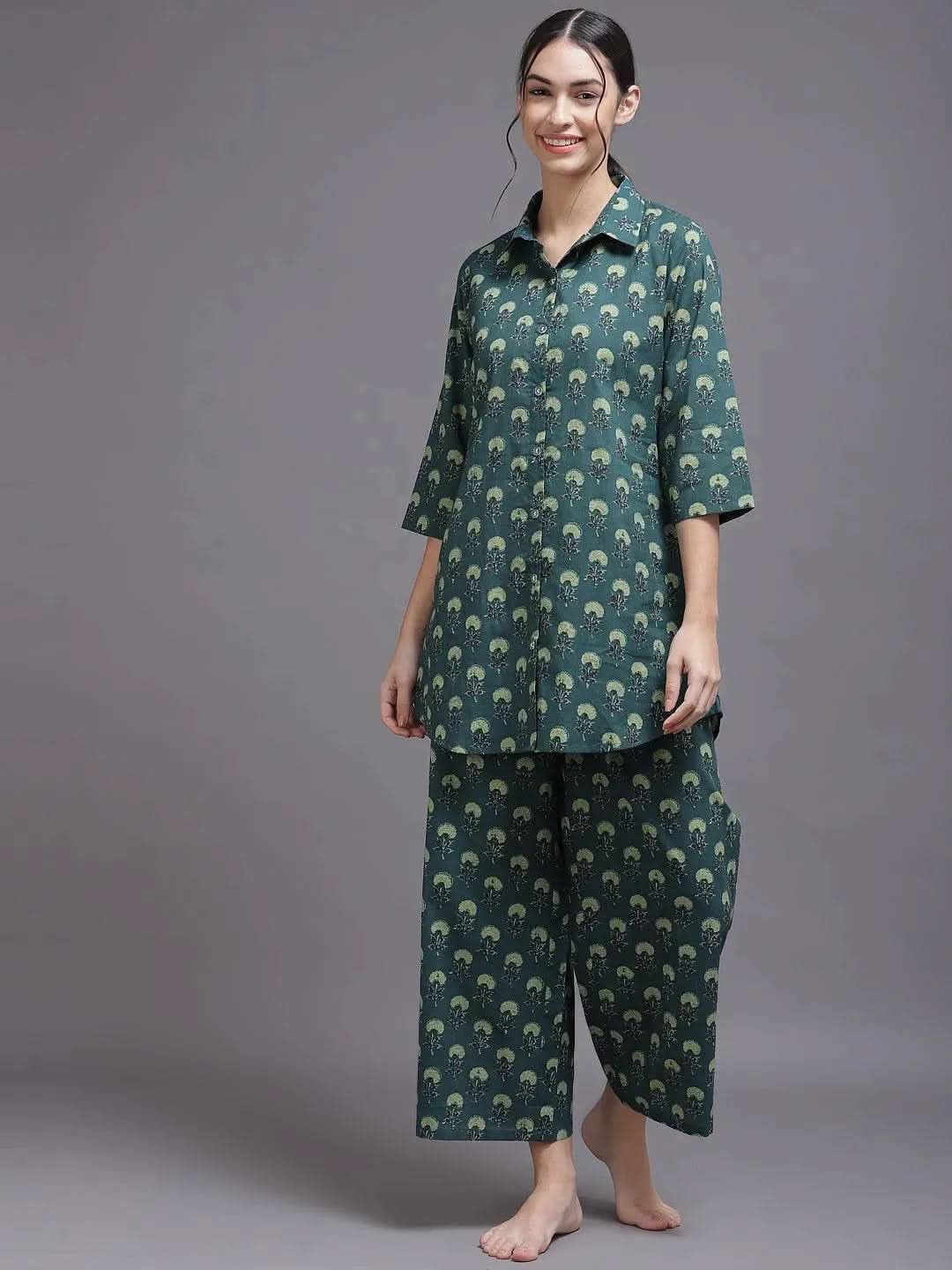 Buy Blue Printed Cotton Night Suit - 50022-XXL | Libas Ethnic Wear Online 
Buy Blue Printed Cotton Night Suit - 50022-XXL | Libas Ethnic Wear Online