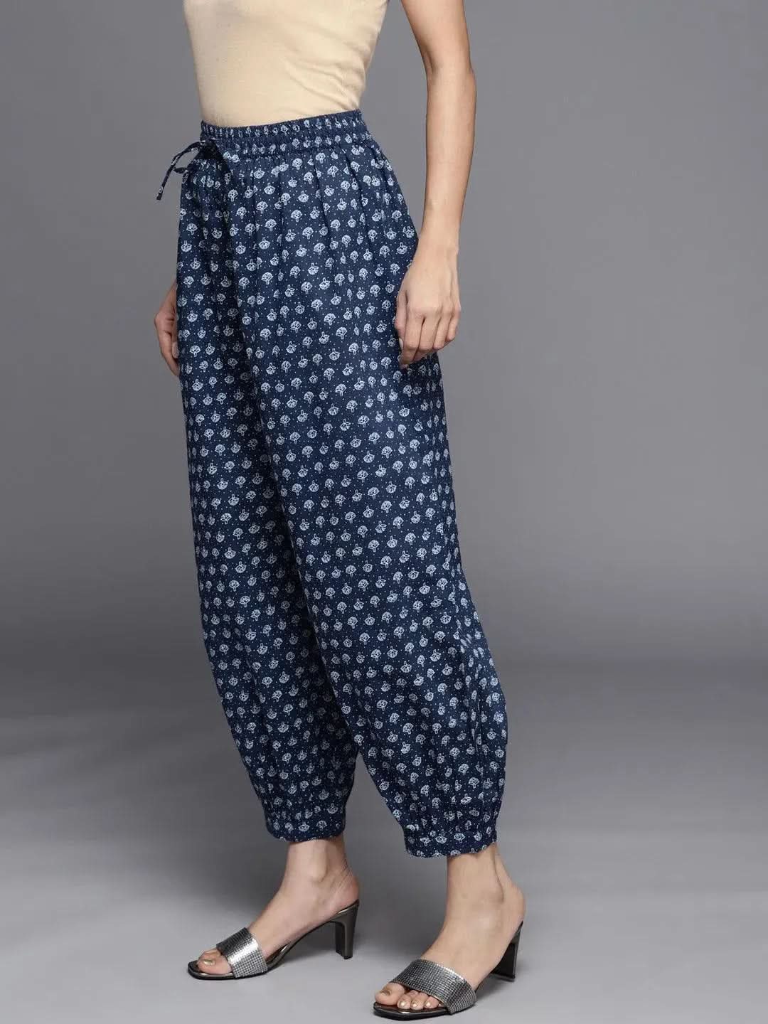 Blue Printed Cotton Salwar Pants
Blue Printed Cotton Salwar Pants