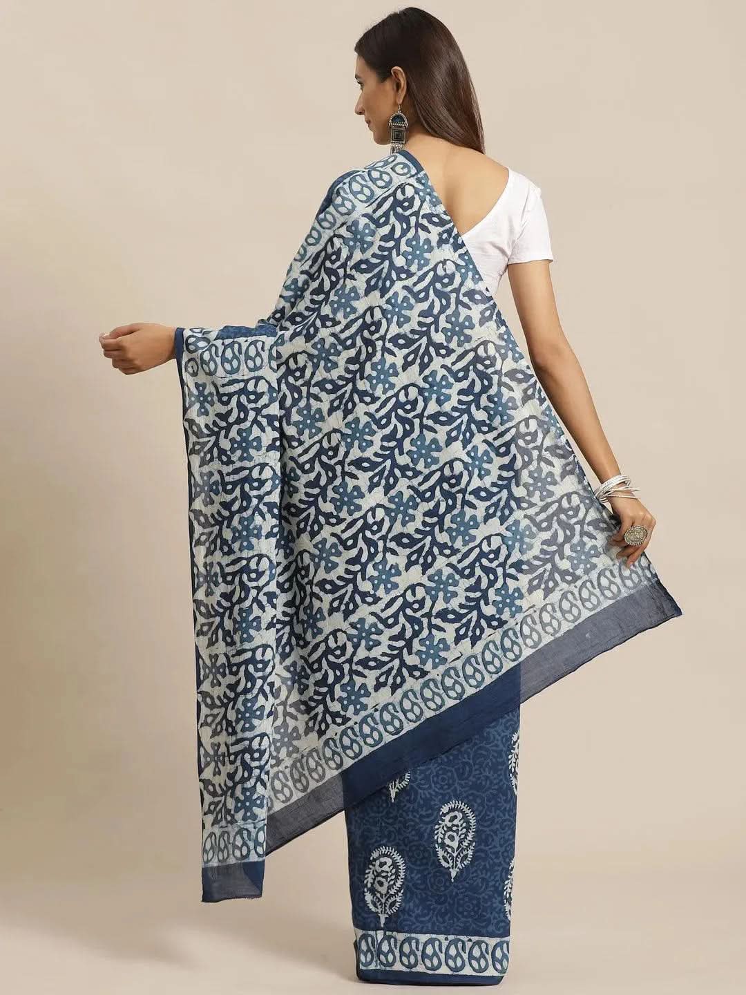 Buy Blue Printed Cotton Saree - 14448 | Libas Ethnic Wear Online
Buy Blue Printed Cotton Saree - 14448 | Libas Ethnic Wear Online