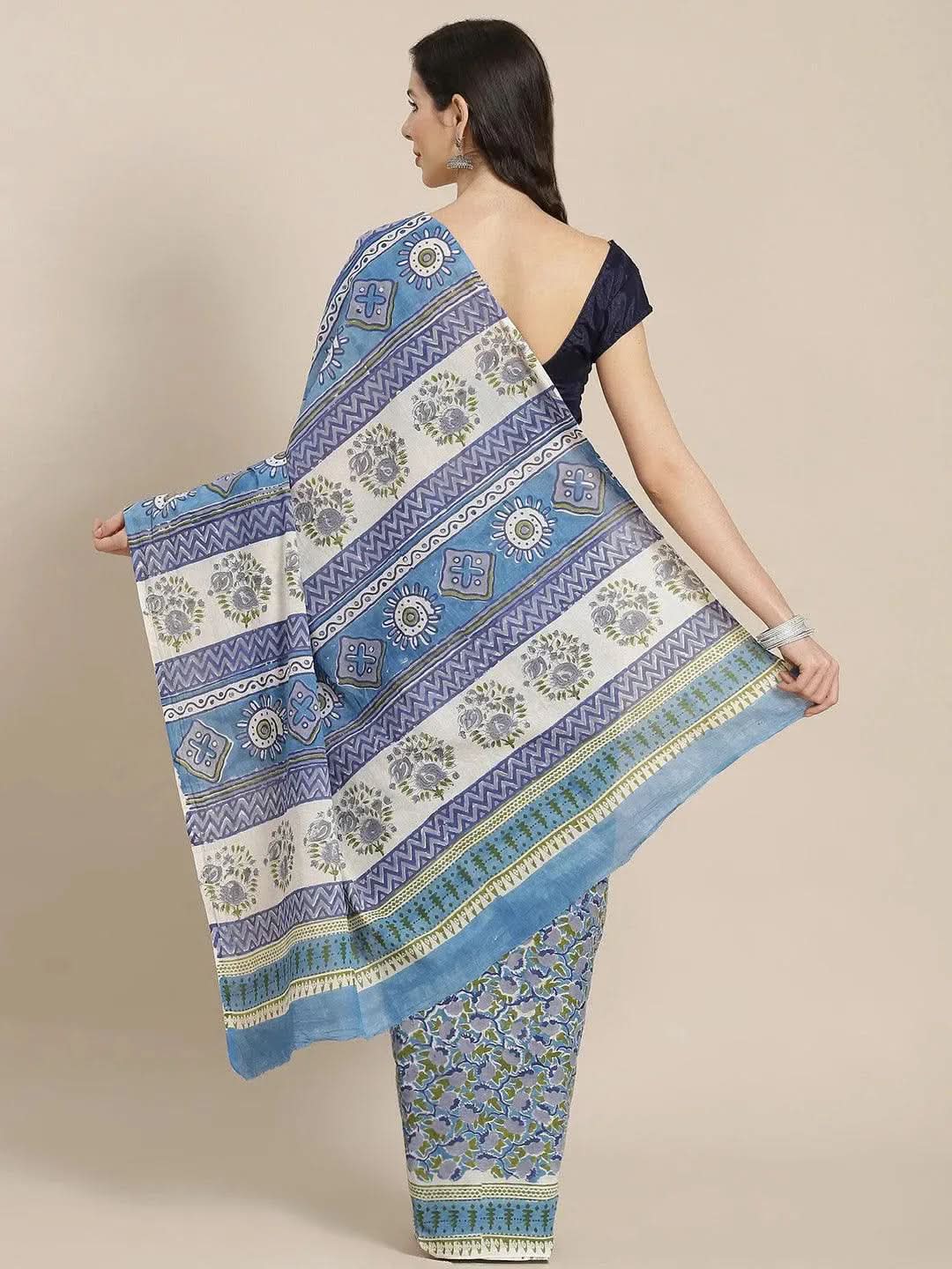 Buy Blue Printed Cotton Saree - 14550 | Libas Ethnic Wear Online
Buy Blue Printed Cotton Saree - 14550 | Libas Ethnic Wear Online