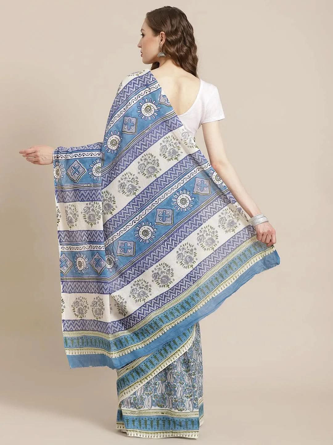 Buy Blue Printed Cotton Saree - 14549 | Libas Ethnic Wear Online
Buy Blue Printed Cotton Saree - 14549 | Libas Ethnic Wear Online