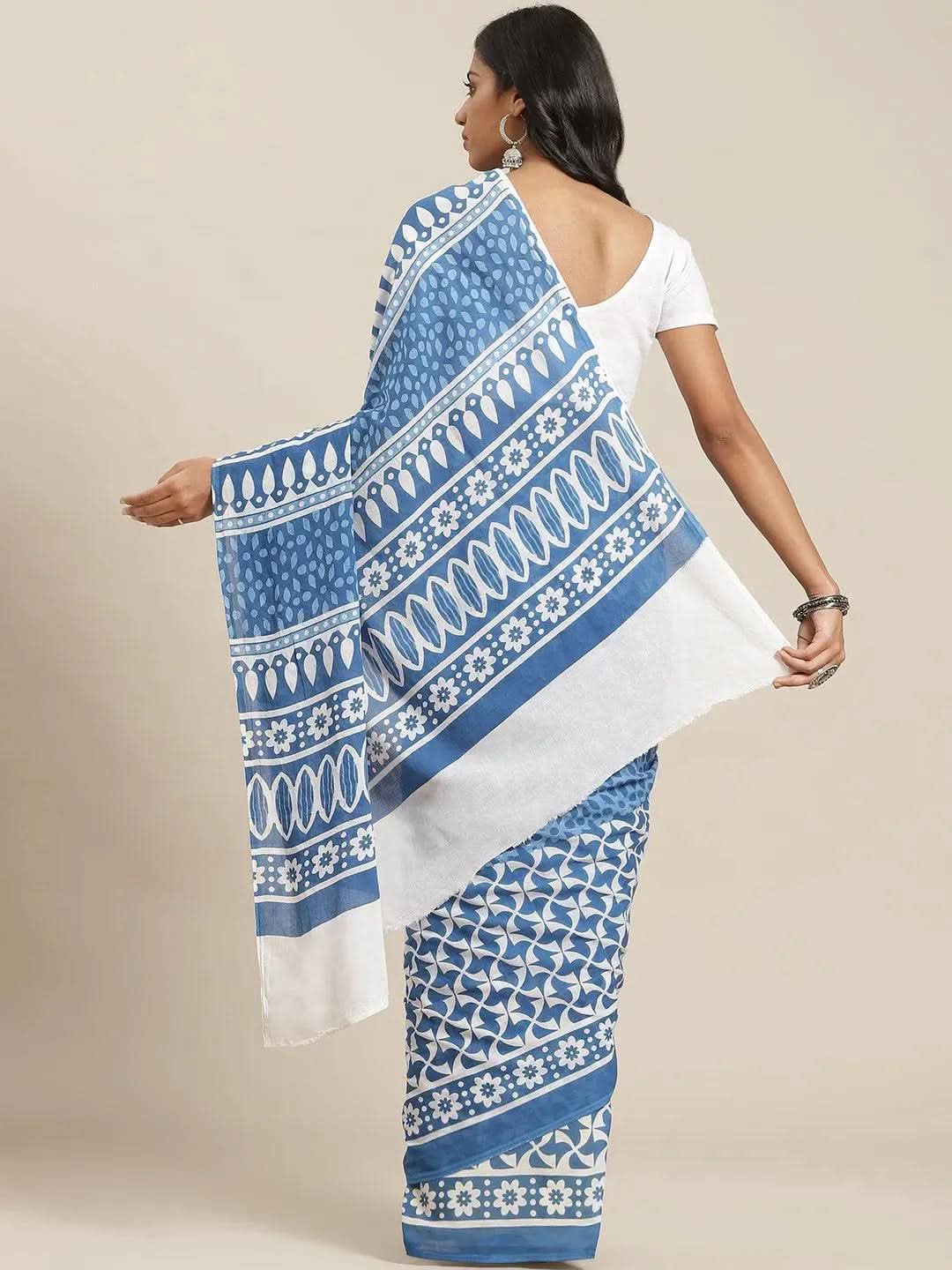 Buy Blue Printed Cotton Saree - 14633 | Libas Ethnic Wear Online
Buy Blue Printed Cotton Saree - 14633 | Libas Ethnic Wear Online