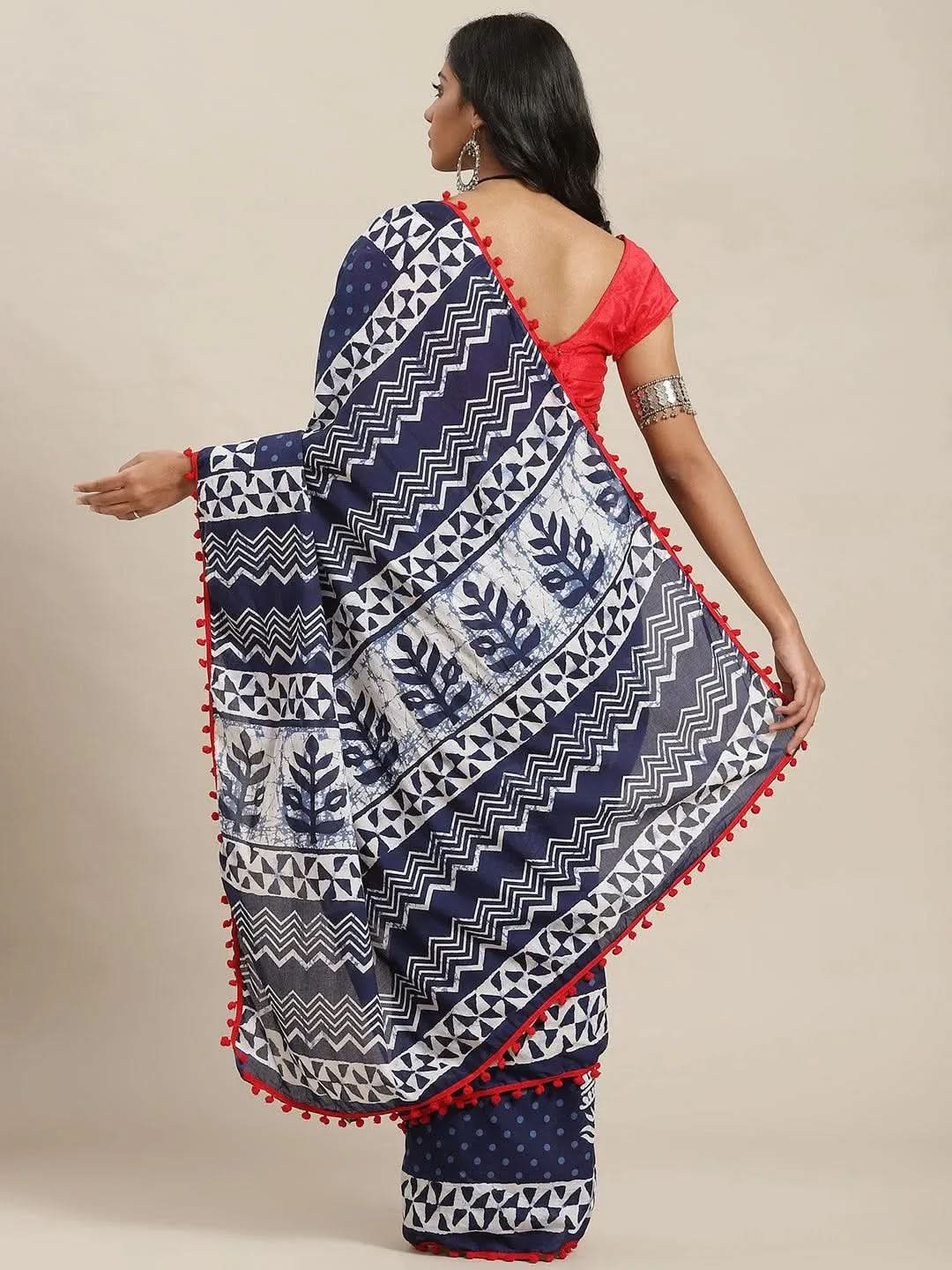 Buy Blue Printed Cotton Saree - 14721 | Libas Ethnic Wear Online
Buy Blue Printed Cotton Saree - 14721 | Libas Ethnic Wear Online