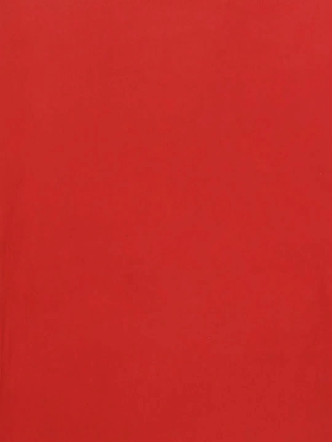 Blue Printed Cotton Saree - Libas